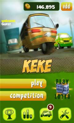 Гонки на мотороллере Keke